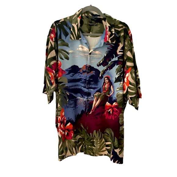 Nautica Men’s Hawaiian Button Down | Size XL - Picture 1 of 8